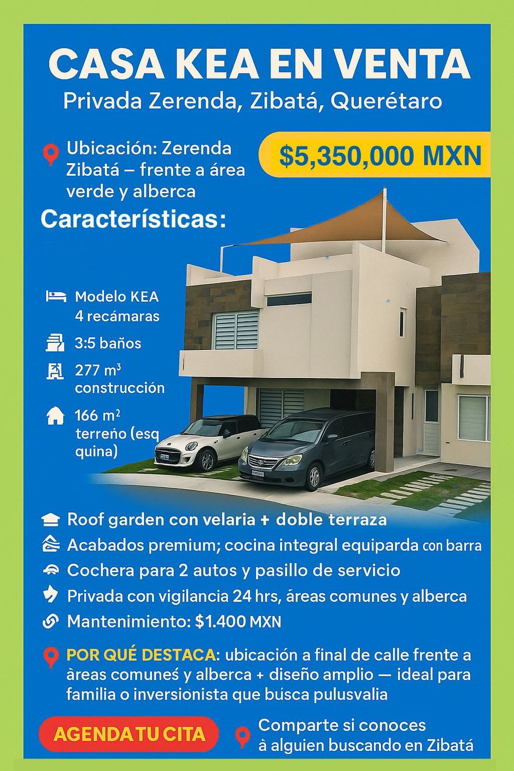 CASA EN VENTA EN ZIBATÁ, QUERÉTARO