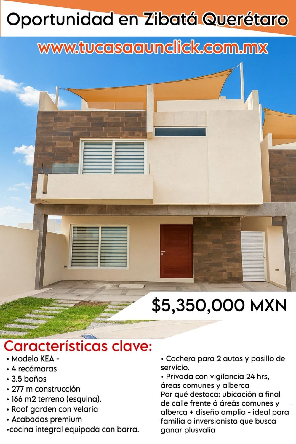 CASA EN VENTA EN ZIBATÁ, QUERÉTARO